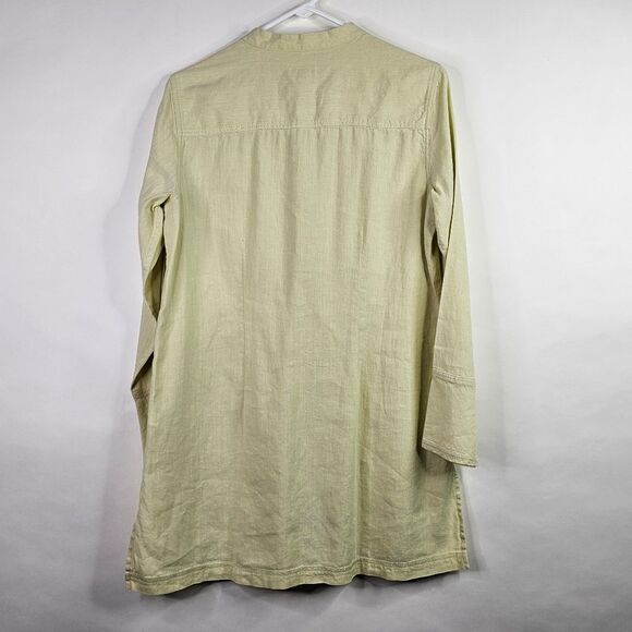J. Jill Light Green Linen Blend Tunic - Picture 5 of 9